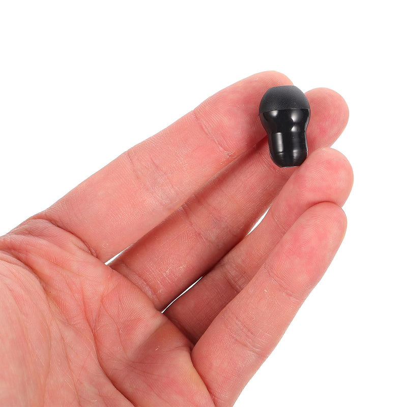 [Australia - AusPower] - Ciieeo 10 Pieces Headphone Accessories Stethoscope Ear Plugs Stethoscope Tips Screw on Black Snap Tight Ear- Tips s Buds Silicone Gauges for s Universal Beans 
