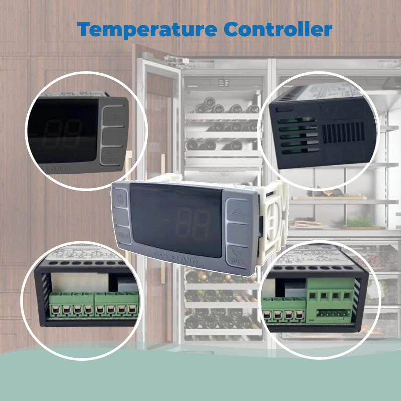 [Australia - AusPower] - for Dixell XR06CX-4N1F1 Temperature Controller Fit for 120V 50-60hz Commercial Refrigerators/Freezer, with Temperature Sensor Probes & Clasp 