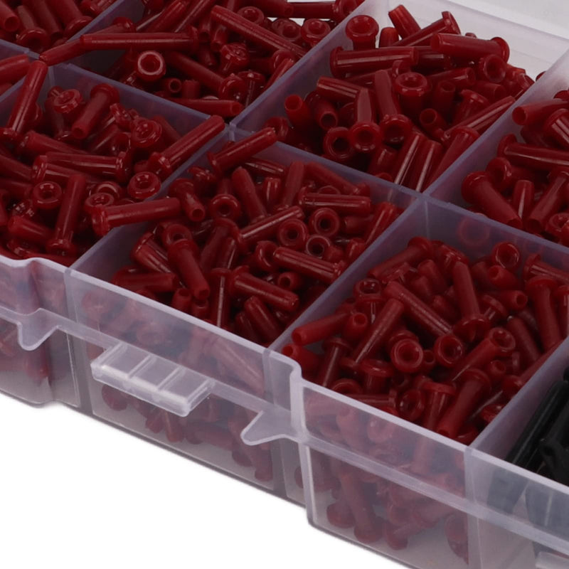 Topyond 1500Pcs Badminton Grommets, Universal Badminton Racket Racquet Grommets, Assortment Kit for Single and Double String, Badminton String Protector Set, Badminton Equipment