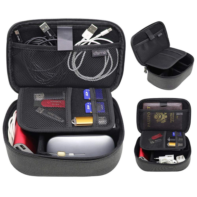 [Australia - AusPower] - sisma Travel Electronics Organizer Small Electronic Accessories Carrying Bag for Cords Phone Chargers Cables Earbuds Adapter Mouse - Special Edition Starlight Special Edition 