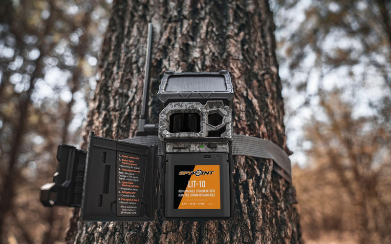[Australia - AusPower] - SPYPOINT LIT-10 3.7V Rechargeable Lithium Battery LINK-MICRO | CELL-LINK 10 200mAh for Cellular Trail Cameras with Charging Power Cable Included | Cell Cameras for hunting Lithium Battery 