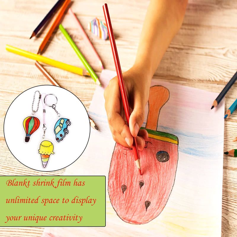 [Australia - AusPower] - Hslordge 36Pieces Shrink Plastic Sheets,Shrink Sheets,Shrink Film Sheets Blank Shrink Art Paper for DIY Ornaments Craft 