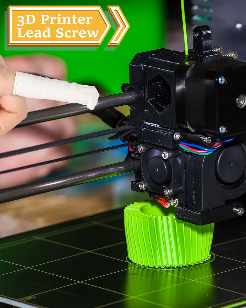 2pcs 3D Printer Lithium Grease 3.53oz Lubricant Printing Machine Lead Screw Gear Lubricating Reduce Noise Z Axis CNC Linear Rail Metal Motor Guide Track for En der V3 SE Office Home Accessories 100g