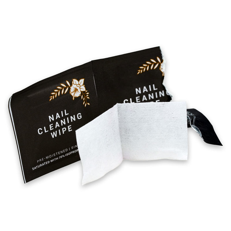 [Australia - AusPower] - TOUGH GIRLS | Nail Cleaning Alcohol Wipe & Prep Pads | 70% Alcohol | Individually Wrapped, 2-Ply, Disposable, Sterile Pads (100 qty) 100 