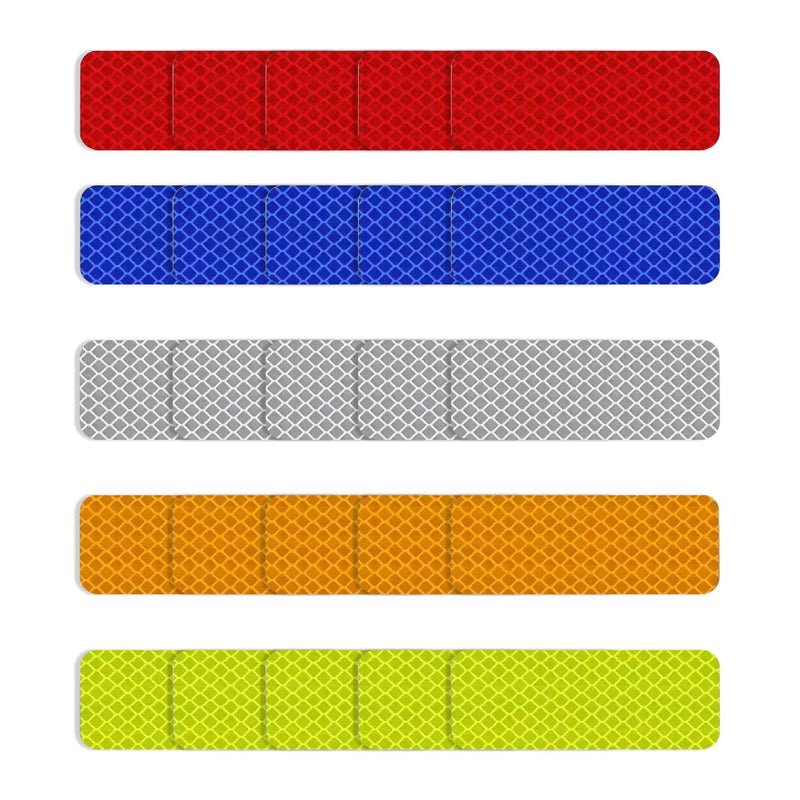 30 Pcs Reflective Stickers, Waterproof Reflective Tape Safety Reflective Tape, Warning Stickers for Vehicle/Bicycle/Motorcycle/Outdoor Enthusiasts