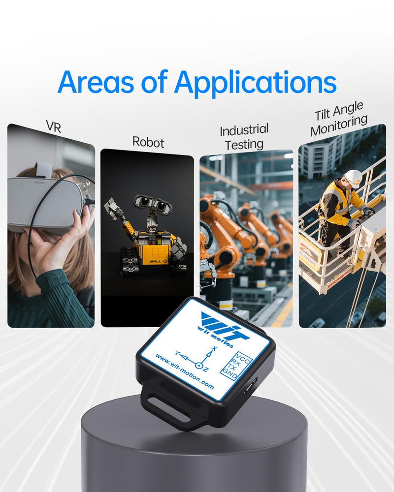 【WT901C-232 9-Axis Vibration Inclinometer】 High-Stability Acceleration+Gyro+Angle (XY 0.05° Accuracy)+Digital Compass, Triaxial MPU9250 Gyroscope Sensor【Kalman Filtering】 for Arduino, Raspberry Pi