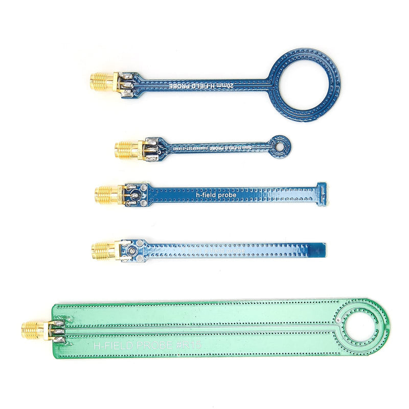 [Australia - AusPower] - 5Pcs Magnetic Field Probe, EMC EMI Near Field Conduction Test Antenna Set 9KHz 3GHz SMA Female Antenna Fine for Conducted Radiation 