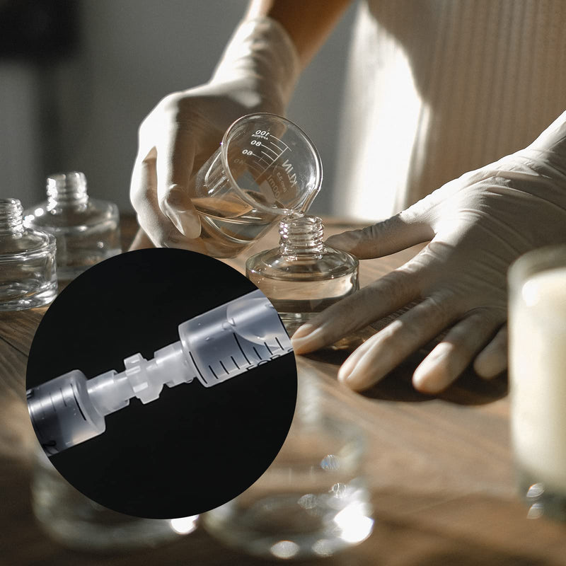 [Australia - AusPower] - 60pcs Syringe Adapter, Female Luer Lock Syringe Luer Lock Connector to Syringe Coupler Adapter Luer Lock Connector Kit 