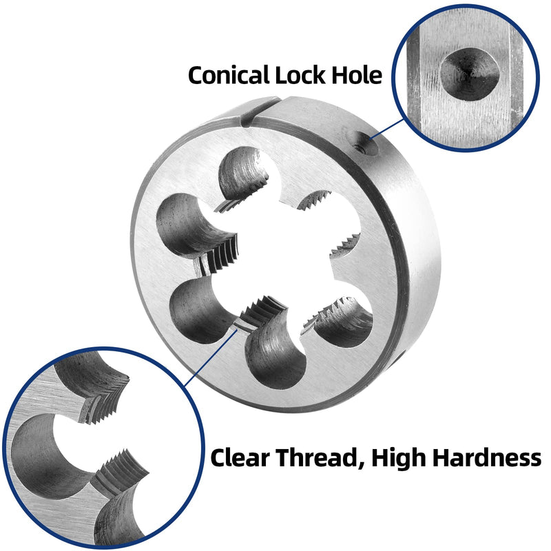 [Australia - AusPower] - Burkit Metric M24 X 1.5 Round Threading Die, M24 x 1.5 Machine Thread Die Right Hand M24x1.5 