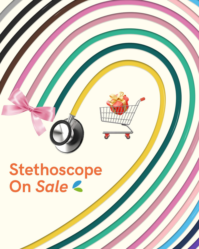 [Australia - AusPower] - FriCARE Dual Head Stethoscope - Stethoscopes for Nurses, Medical Nursing Students, Paramedics/EMT/LVN/VNA Backup - FSA/HSA Eligible Estetoscopio, Black Tube, Stainless Steel Chestpiece Mirror Black 