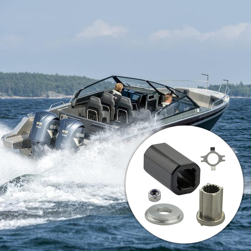 835257Q1 Hub Kit, 835257K1 Mercury Prop Hub Kit Alpha One Propeller 835257K1 Replacement Quicksilver for Mercury 135-300 HP, Alpha, Bravo One Drives 135-300HP Outboard Engine