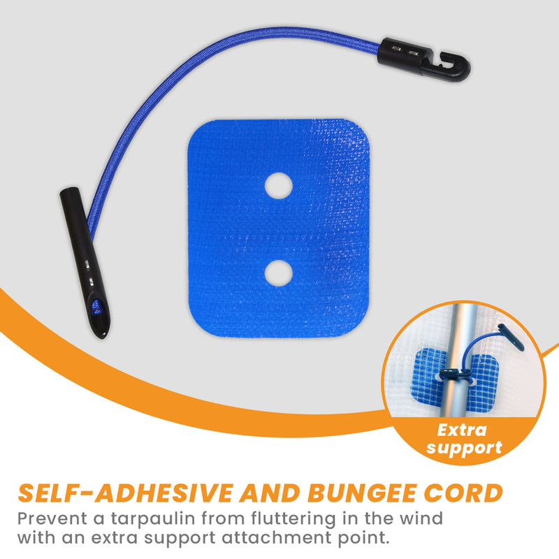 [Australia - AusPower] - Extra Attachment Points for tarps - Double Eyelet Strength, Repair tarp Eyelets, Tarpaulin Grommets kit, Tarpaulins Protection, 10-Pack (1260) 1260 
