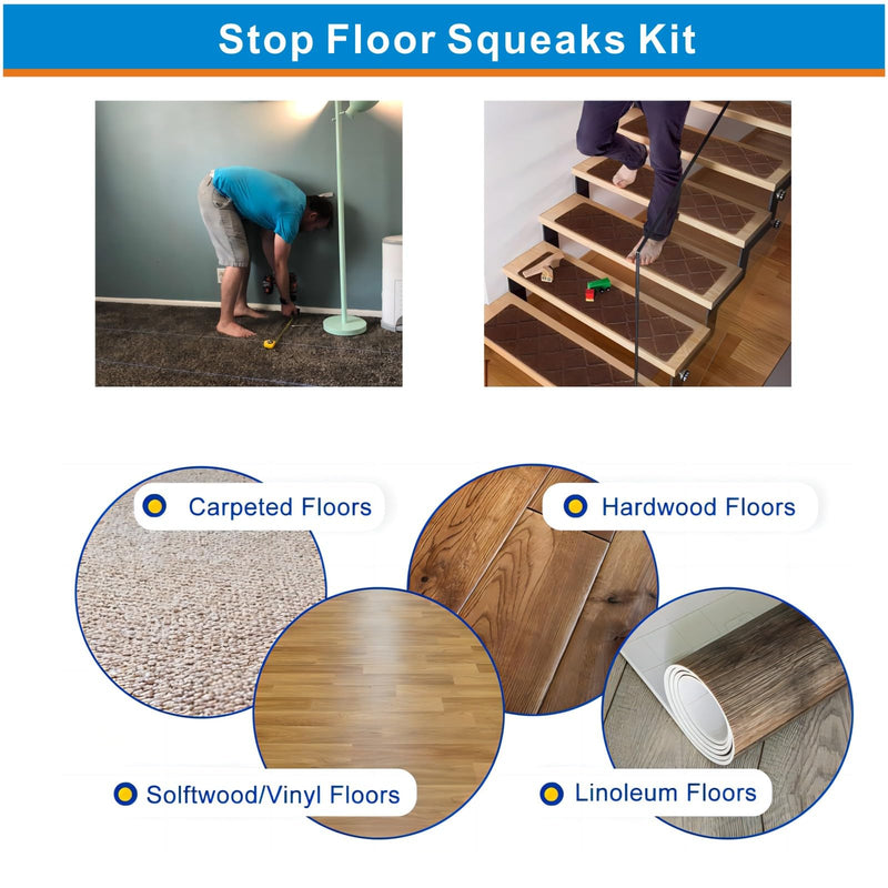 [Australia - AusPower] - Squeaky Floor Repair - Fixes Wood, Carpet, Hardwood, Vinyl & Linoleum Floors & Stairs (50) 50 