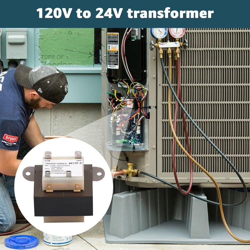 [Australia - AusPower] - 4011F-3 120V to 24V Transformer 40VA for Trane Furnace, Compatible with Furnaces/HVAC Equipment, 24 Volt Furnace Transformer 