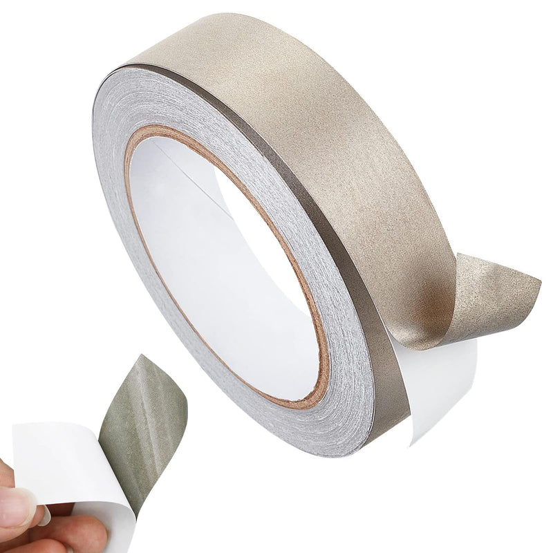 Faraday Cloth Conductive Adhesive High-Shielding Tape Waterproof Conductive Tape for Signal Screens for Electrical Connection EMI Shielding Display Repair Cable Interference Blocking (1 Inch x 65 Ft) 1 Inch x 65 Ft