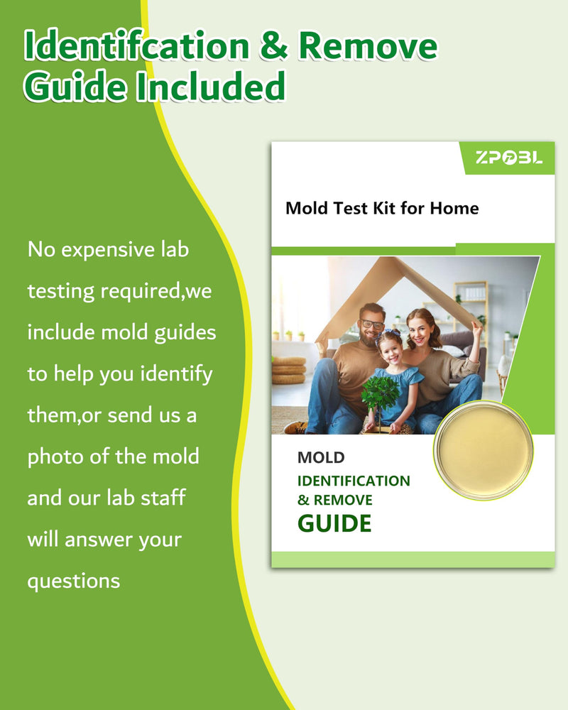 [Australia - AusPower] - Mold Test Kit for Home, 4 Detection Tests for HVAC, Surfaces & Indoor Air Quality, DIY Black Home Mold Detector Testing kit, Identification Guide & Free Lab Analysis Included 