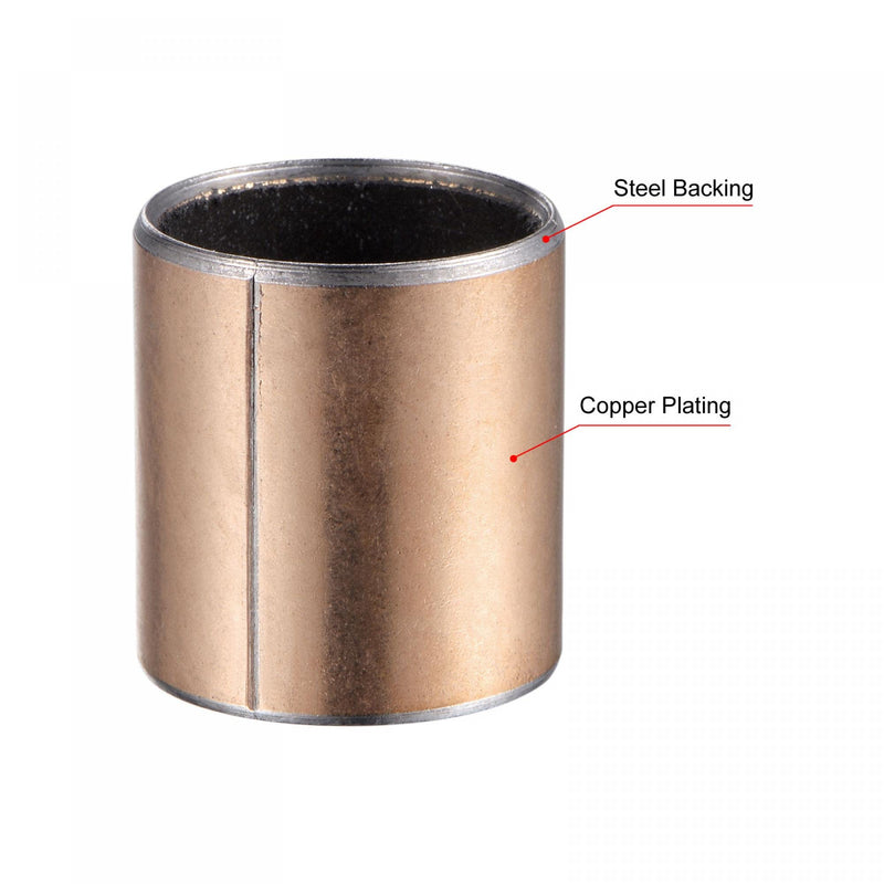 [Australia - AusPower] - uxcell Sleeve Bearing 22mm Bore 25mm OD 30mm Length Plain Bearings Wrapped Oilless Bushings 2pcs 22x25x30mm 