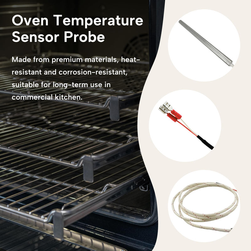 [Australia - AusPower] - 353589-1 Oven Temperature Sensor Probe Replacement for Commercial Electric Ovens Fit for Vulcan Hart Ranges Models Temp Sensor Part Replace 44-1235 00-353589-00001 VH353589-1 