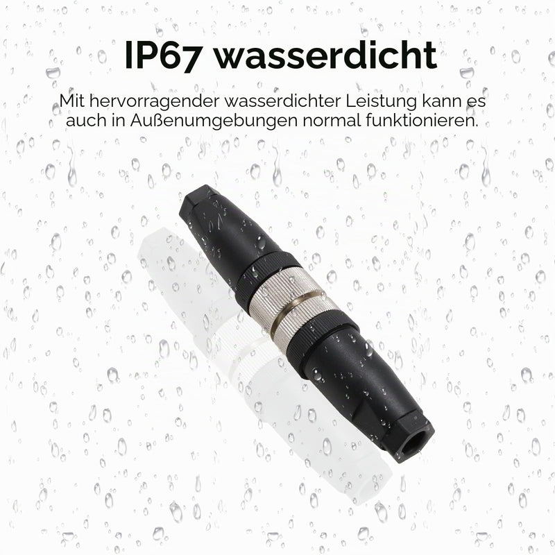M12 4 Pin Male and Female 12mm A-Code Industrial Bullet Connector Unshielded Field Mount Cable Sensor IP67 250V 4A AC/DC Straight 2 Sets Male+Female 2Sets Straight 4 Pin