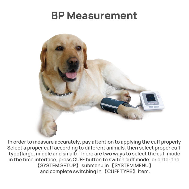 [Australia - AusPower] - CONTEC08A-VET Digital Veterinary Blood Pressure Monitor Dog/Cat/Pets Small Cuff Size 2.3”-4.3” 