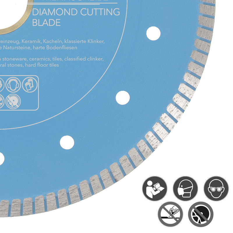 [Australia - AusPower] - PRODIAMANT F33 Professional Diamond Cutting Disc Diameter 180 mm for Natural Stones Granite and Tiles Bore 30 mm with Spacer Ring 25.4 mm Extra Thin Natural Stone Diamond Disc 180mm / 30+25,4mm 