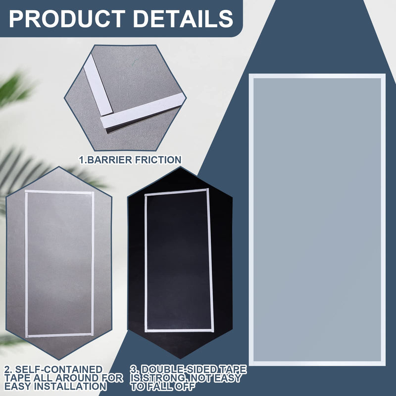 [Australia - AusPower] - Fabbay 6 Pcs Sandblast Cabinet Inner Lens Protector 22 x 10'' Standard Abrasive Window Blasting Cabinet Lens Cover Adhesive Polyester Clear Visibility Sand Blast Film for Media Blaster Replacement 