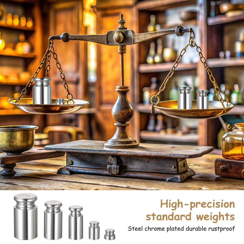 [Australia - AusPower] - Calibration Weights, Calibration Weights, Calibration Weights Set, Calibration Weights Set, Measuring Weight, Test Weights, Oak Weight for Precise Calibration Balance, 1 g 2 g 5 g 10 g 20 g 