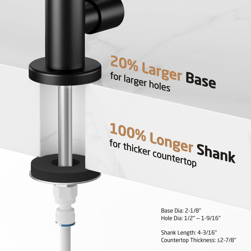 KES NSF Certified Reverse Osmosis Faucet, RO Lead-Free Water Filter Faucet Drinking Water Faucets Kitchen Faucet Non-Air-Gap 304 Stainless Steel Matte Black, Z504CLFF18-BK
