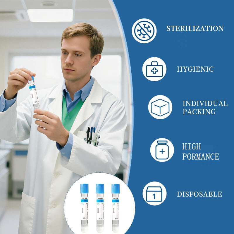 HGMED 10ml/15ml centrifuge Systerm, Individually Tubes Wrapped Box of 10 (10ml Tube) 10ml tube