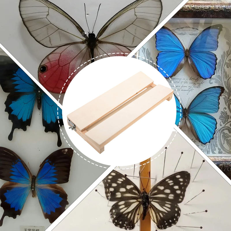 [Australia - AusPower] - Yardwe Specimen Display Board Pinning Board Adjustable Labs Boards Butterfly Mounting Specimen Spreading Wings Board for Science Education 