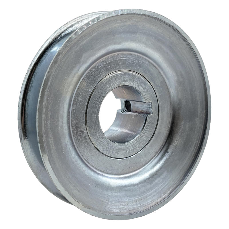 [Australia - AusPower] - AB400-1 1/8 Single Groove Web Sheaves,4" OD 1 1/8 inch bore v Belt Pulley,Motor Pulley Carbon Steel for A B 5L 4L V-Belts 