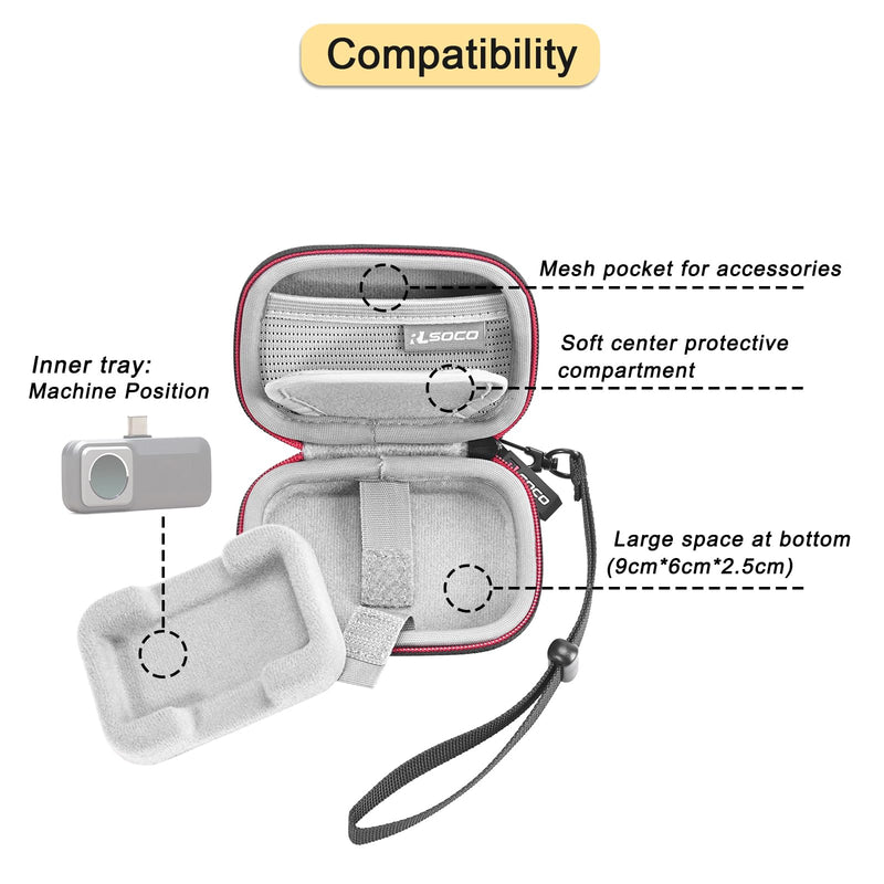 [Australia - AusPower] - RLSOCO Carrying Case for FLIR ONE Gen 3 / ONE PRO/ONE Pro LT Thermal Imaging Camera (Case Only) 