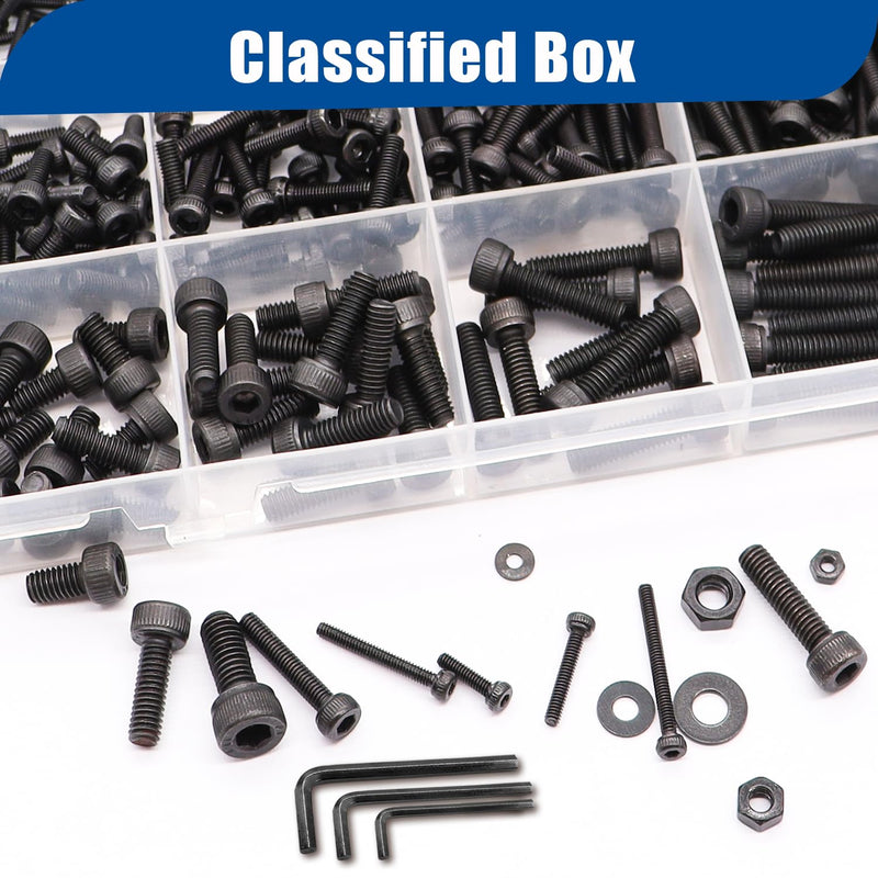 [Australia - AusPower] - Taiss 930PCS Metric Screws M2 M3 M4 x 8/12/16/20mm and Nut/Washer/Wrenches +620PCS M3 Metric Screws Assortment M3 x 6/8/10/12/16/20mm+380PCS M4 Metric Screws Assortment M4 x 6/8/12/16/20/30mm 