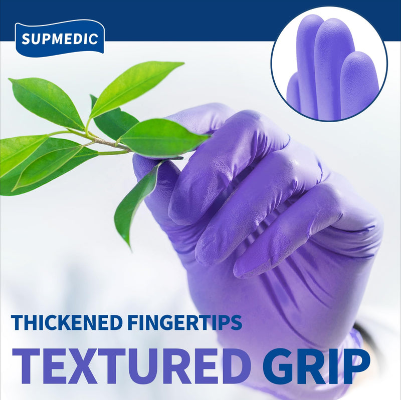 [Australia - AusPower] - Medical Soft Max™ Nitrile Exam Gloves, 100 ct Latex-Free Powder-Free Non-Sterile Food Safe Cleaning Disposable Glove Medium (Blue Violet) 