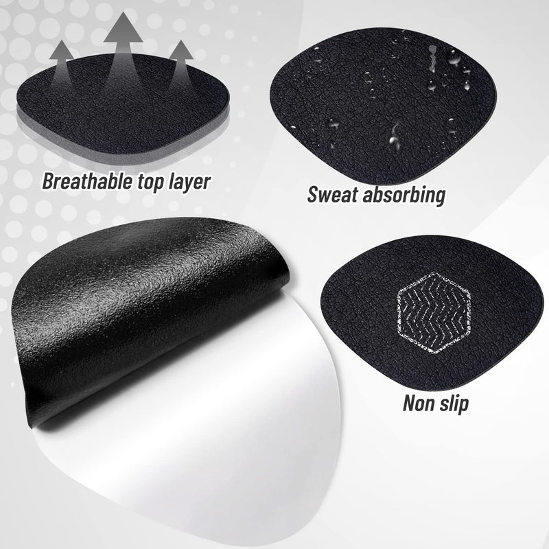 8Pair Shoe Patches for Holes, Self-Adhesive Shoes Heel Repair, Hole Repair for Sneaker, Leather Shoes, High Heels (Black) 8 Pair Black