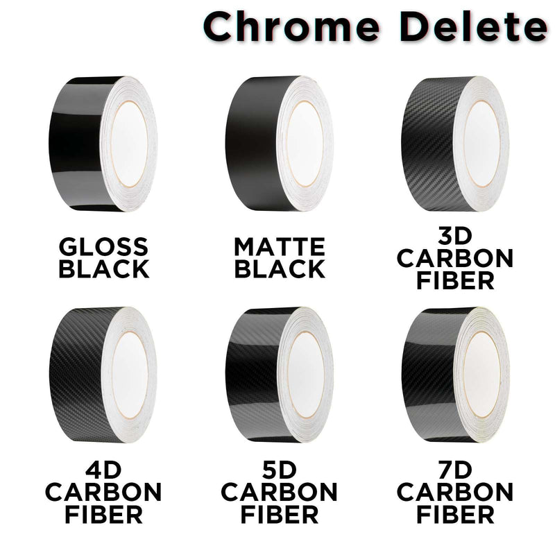 2 in x 75 FT 3D Carbon Fiber Black Vinyl Wrap Kit Sticker Decal for Black Out Chrome Remove Window Trim Door Trim Self-Adhesive Air Release Waterproof and Scratch DIY 2 in x 75 FT