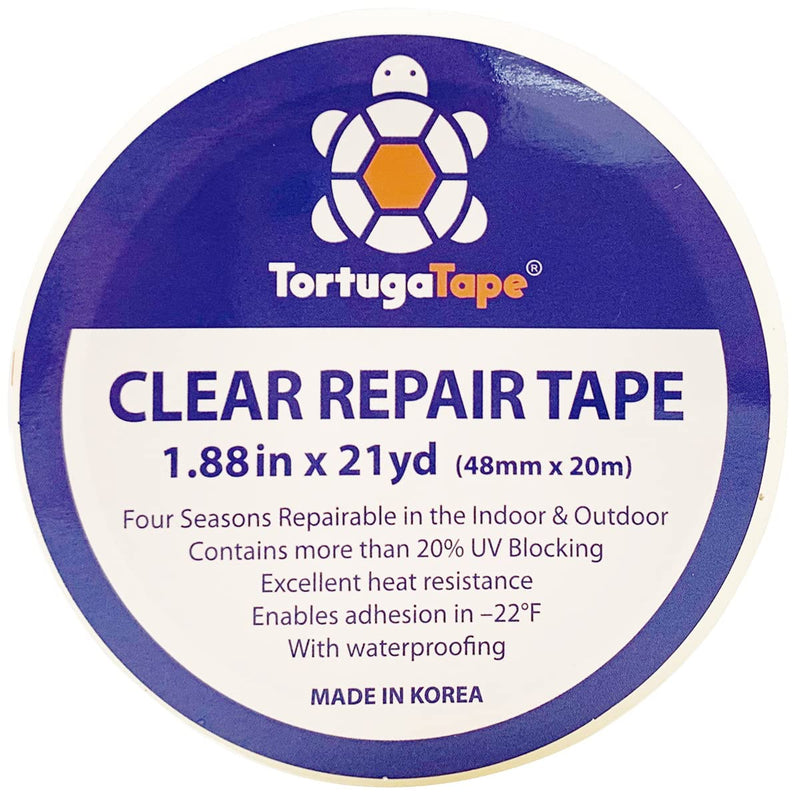 Repair Tape for Greenhouse, 1.88inches x 21yards, Clear Repair Tape, Excellent Heat Resistance, All Weather and UV Blocking, with Waterproofing, 1 Unit