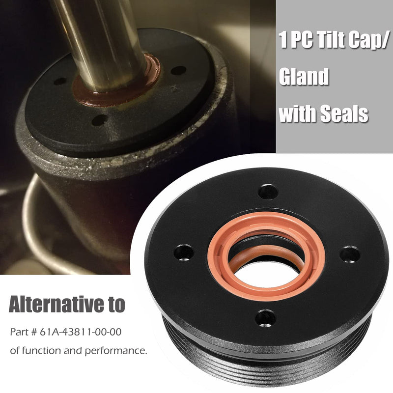 [Australia - AusPower] - Yoursme 1 PC Tilt Cap/Gland with Seals Fit for Yamaha 200-225-250-300 HP V6 3.3L End Cap Tilt Cylinder 61A-43811-00-00 