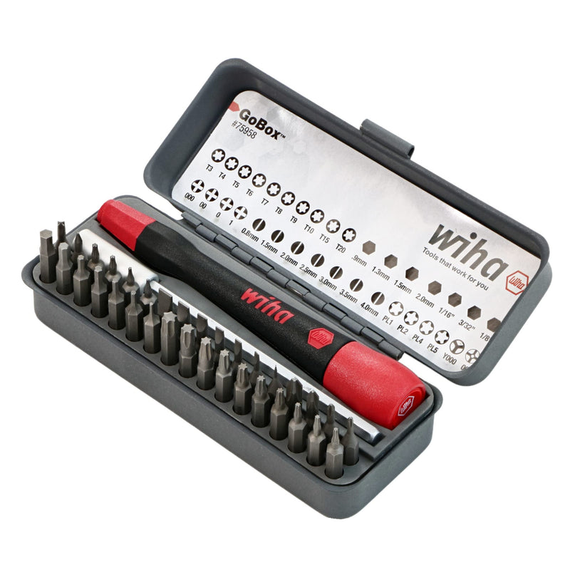 [Australia - AusPower] - Wiha 75958 Piece GoBox Precision Micro Bit Set FASTENER,BIT 