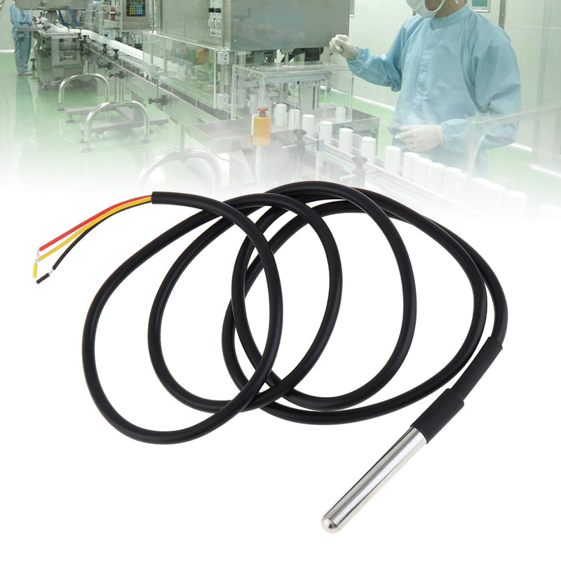 [Australia - AusPower] - 5Pcs DS18B20 Temperature Sensor 1M/3.28ft Waterproof Stainless Steel Digital Thermal Probe Sensor 