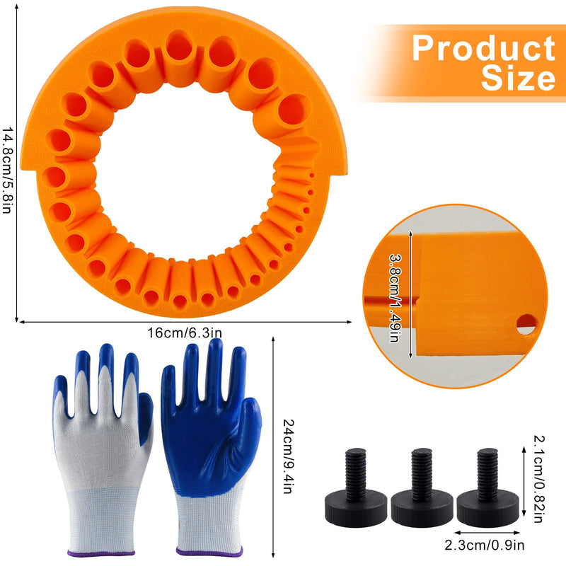 [Australia - AusPower] - Universal Drill Grinder Set with Gloves Drill Sharpener Drill Grinding Device 2 to 13 mm Drill Bit for Grinding 125 mm for DIY & Professionals 