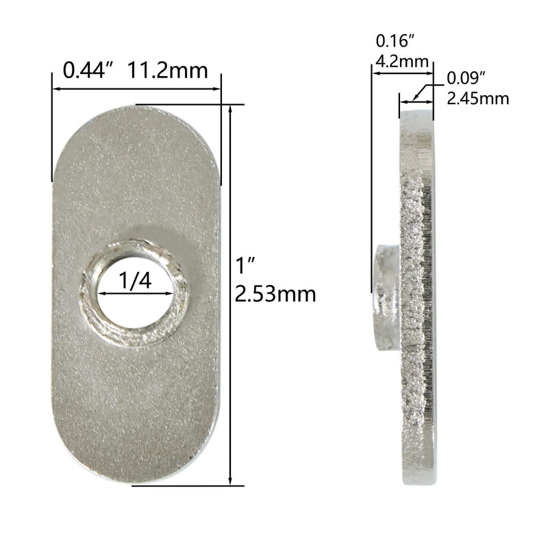 [Australia - AusPower] - 20 Packs 1/4"-20 Centered Hole Sliding T-Nuts for 10 Series T Track Extrusions, T Slot Accessories for Aluminum Extrusion Profile Rail 