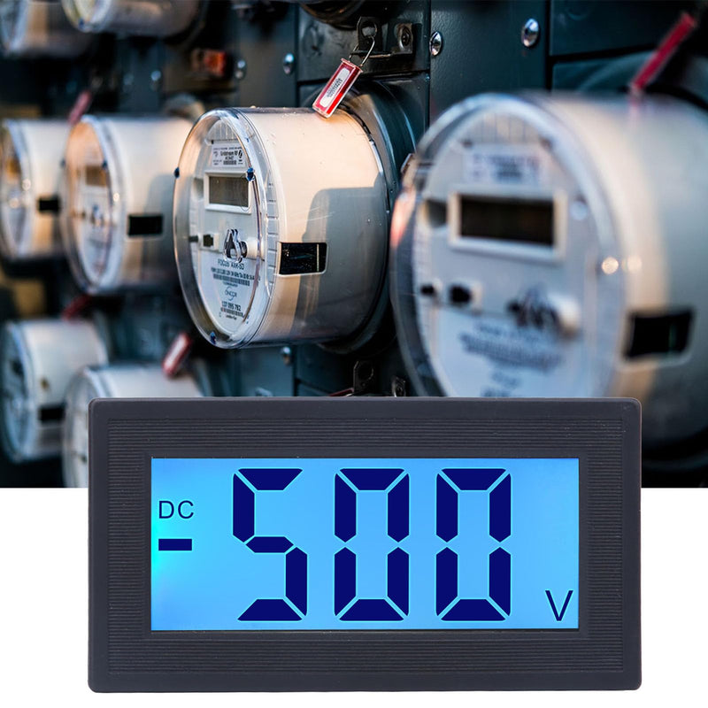 [Australia - AusPower] - Voltage Meter, DC Digital Voltmeter, High for Producing Industrial Machines (DC0-500V) DC0-500V 
