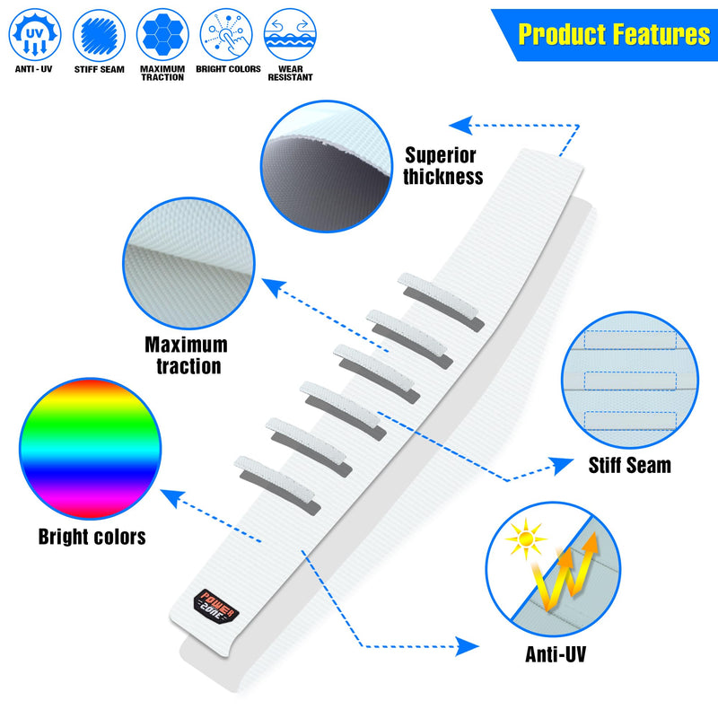 [Australia - AusPower] - Universal Ribbed Dirt Bike Seat Cover - Gripper Soft Seat Cover for Most Dirt Pit Bike Motorcycle (All White) All White 