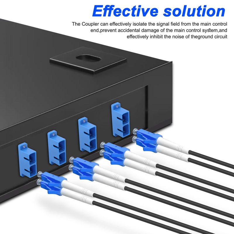 [Australia - AusPower] - XMSJSIY SC-SC Fibre Optic Coupler Adapter SC/UPC Female to Female Duplex Network Internet Converter Connector – 10 Pieces (Duplex) 