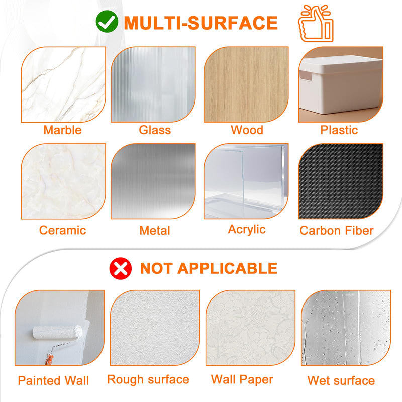 Heavy Duty Double Sided Nano Tape, 120" Removable & Resuable No Residue Nano Tape for Picture Hanging, Indoor Decor, Mirrors & Home Organization, Room Decoration 120IN/10FT