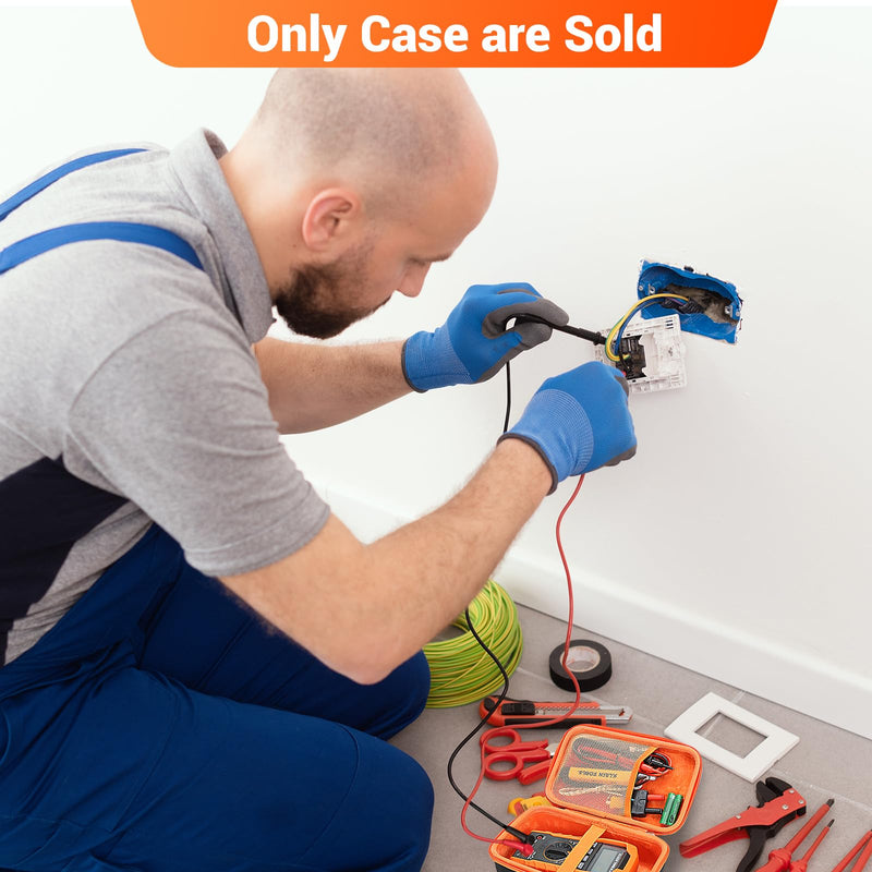 [Australia - AusPower] - Hard Carrying Storage Case for Klein Tools MM400/ MM325/ MM450/ MM300/ MM200/ ET140/ MM720/ 69355/ 69149P Multimeter, Dust-Proof, Sturdy, Durable, Smooth Zipper, Digital Electrical Tester Bag 
