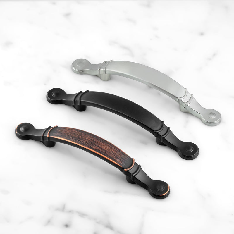 HESTIA HARDWARE 10 Pack | 3 inch Kitchen Cabinet Handles Oil Rubbed Bronze | Vintage Bronze Cabinet Pulls and Handle for Drawer Dresser | Farmhouse Oil Rubbed Bronze Cabinet Pulls(Z10.10.O)