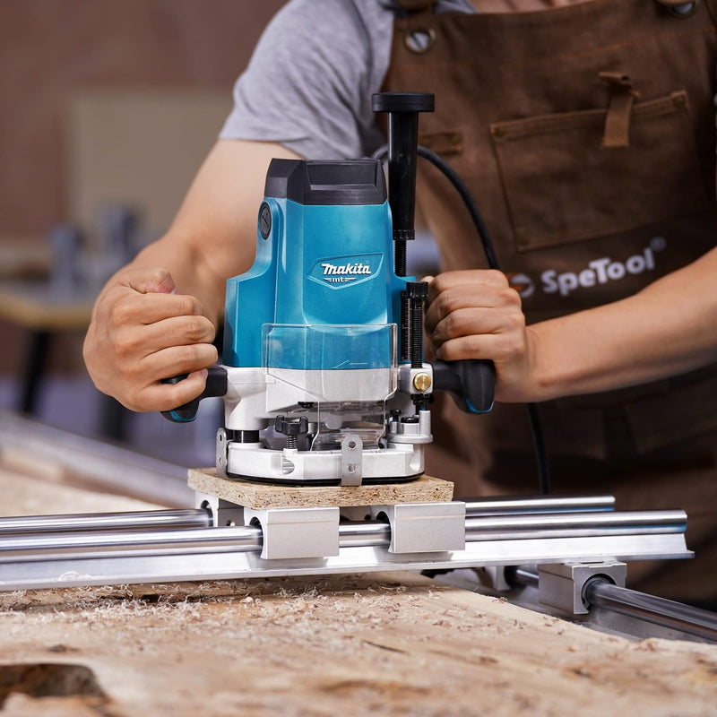[Australia - AusPower] - SpeTool Carbide Insert Surfacing Router Bit Spoilboard Planing 1-1/4 inch Cutting Diamter Slab Flattening for Woodworking with ATS Coating 