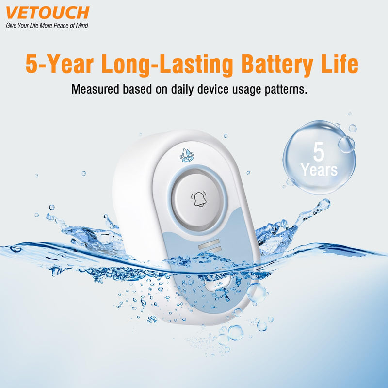 [Australia - AusPower] - Water Leak Detector with Loud Alarm, 100dB Siren & LED Flash, Water Sensor Alarm for Home, Basement, Sump Pump, Kitchen, Bathroom, RV, Water Heater, Indoor Outdoor 5-Pack 